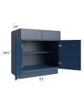 Portland Navy Blue 33" Base Cabinet