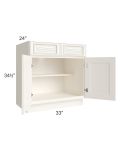 Signature Vanilla Glaze 33" Base Cabinet