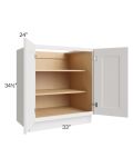 Tuscan Cloud 33" Full Height Door Base Cabinet