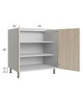 Milan Natural 33" Full Height Door Base Cabinet