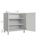 Milan Cream 33" Full Height Door Base Cabinet