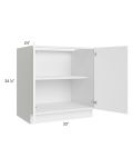 Venetian White Matte 33" Full Height Door Base Cabinet