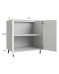 Harbor White 33" Full Height Door Base Cabinet