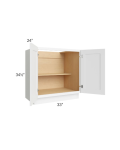 Brilliant White Shaker 33" Full Height Door Base Cabinet
SW-B33FH-Assembled