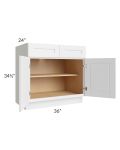Brighton White Shaker 36" Base Cabinet