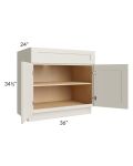 Asheville Cloud Shaker 36" Base Cabinet 