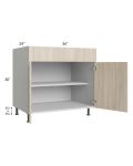 Milan Natural 36" Base Cabinet