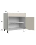Milan Beige Matte 36" Base Cabinet