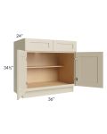 Stratton Khaki Shaker 36" Base Cabinet 