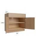 Township Rift Oak 36" Full Height Door Base Cabinet