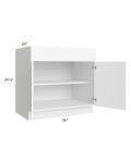 Venetian White Gloss 36"  Base Cabinet