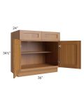 Artisan Walnut Shaker 36" Base Cabinet