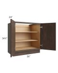 Vienna Kona Brown 36" Full Height Door Base Cabinet