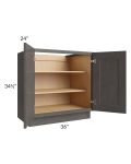 Salem Dark Grey 36" Full Height Door Base Cabinet