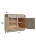 Tuscan Oyster 39" Base Cabinet