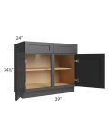 Midtown Black Shaker 39" Base Cabinet