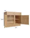 Midtown Timber Shaker 39" Base Cabinet