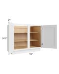 Stratus White 39" Full Height Door Base Cabinet