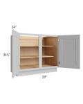 Tuscan Painted Grey 39" Full Height Door Base Cabinet