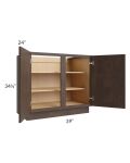 Vienna Kona Brown 39" Full Height Door Base Cabinet