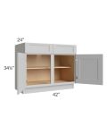 Tuscan Painted Grey 42" Base Cabinet