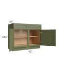 Midtown Hunter Green Shaker 42" Base Cabinet