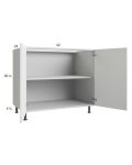 Harbor White 42" Full Height Door Base Cabinet