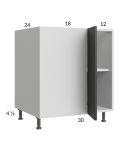 Euro Cafe 37" - 40" Full Height Door Blind Base Corner Cabinet