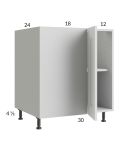 Harbor White 37" - 40" Full Height Door Blind Base Corner Cabinet