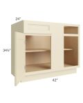 Casselton Ivory 45" Blind Base Cabinet