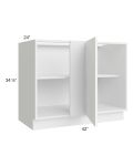 Venetian White Matte 42" Blind Base Cabinet