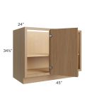 Township Rift Oak 45" Full Height Door Blind Corner Base Cabinet