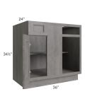 Providence Slate Grey 39"-42" Blind Base Corner Cabinet