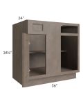 Providence Natural Grey 39"-42" Blind Base Corner Cabinet