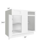 Aspen White Shaker 42"-45" Blind Base Corner Cabinet