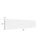 Milan White Gloss Base Board Molding