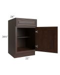 Biscotti Caf?? Glazed 21" Base Cabinet 