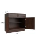 Biscotti Caf?? Glazed 36" Base Cabinet 