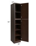 Biscotti Caf?? Glazed 18x90 Utility Cabinet
