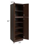 Biscotti Caf?? Glazed 24x84 Utility Cabinet