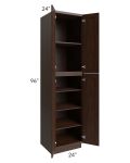Biscotti Caf?? Glazed 24x96 Utility Cabinet