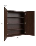 Biscotti Caf?? Glazed 36x42 Wall Cabinet