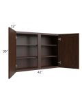 Biscotti Caf?? Glazed 42x30 Wall Cabinet