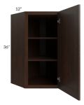 Biscotti Caf?? Glazed 24x36 Diagonal Corner Wall Cabinet