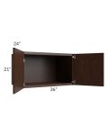 Biscotti Caf?? Glazed 36x21x24 Refrigerator Wall Cabinet
