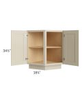 Stratton Khaki Shaker 24" Angle Base Cabinet 