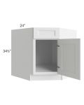 Providence White 36" Base Diagonal Corner Sink Cabinet