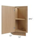 Township Rift Oak 12" Base End Cabinet (Left)