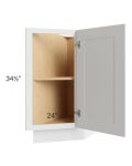 Asheville White Shaker 12" Base End Cabinet (Right)