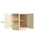 Phoenix Cream Glaze 24" Base End Cabinet